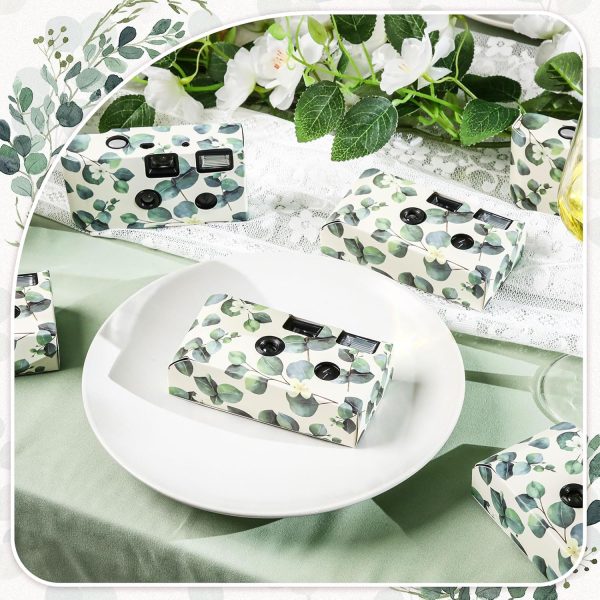 Kanayu 8 Pack Bulk Disposable Camera for Wedding, 35mm Single Use It with Flash Disposable Cameras One Time Photo Tool for Wedding Anniversary Travel Camp Party Supplies(Eucalyptus Leaves) - Image 6