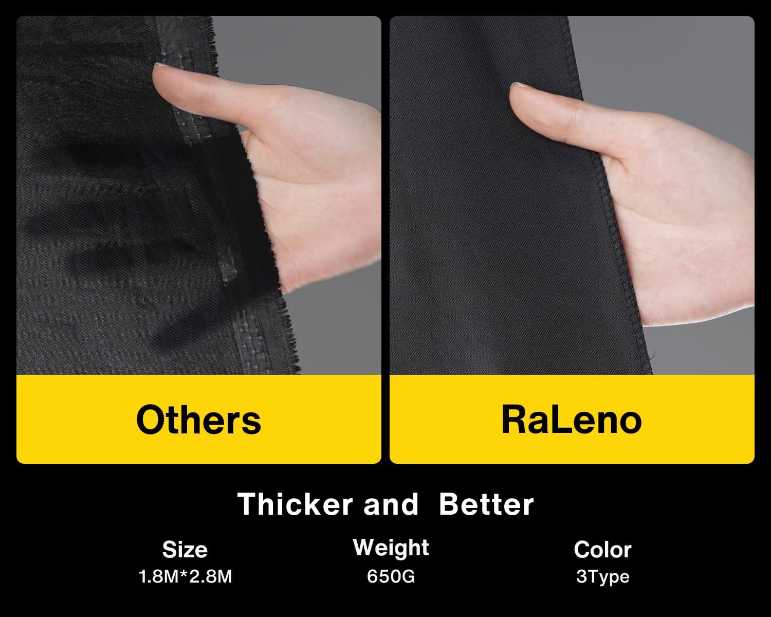 RALENO Photography Lighting Kit, 8.5 x 10 ft Backdrop Stands with Green Screen, Softbox and Umbrella with 5500 K, 97CRI, LED Bulbs, 3 Color Backdrops for Photo Studio Equipment, Portrait Product Shoot - Image 6